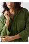 Green Cotton Knit Long Sleeve Shirt - 4
