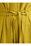 Citrine Green Cotton Linen Maxi Dress - 5