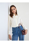 Lace Cutwork Detail Cotton Linen Shirt