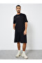 Men Black Graphic Print Oversized T-Shirt - 2
