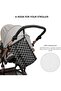 Portable Diaper Changing Mat, Changing Pad Quatrefoil Pattern - Black - 2