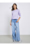 Purple Floral Print Long Sleeve T-Shirt - 2