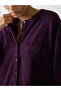 Purple Cotton Knit Long Sleeve Shirt - 4