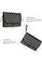 Portable Diaper Changing Mat, Changing Pad Quatrefoil Pattern - Black - 5