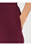 Burgundy Wide Leg Trousers - 6