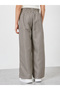 Girls Checkered Wide-Leg Trousers - 4