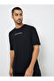 Men Black Graphic Print Oversized T-Shirt - 3