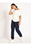 Women Navy Blue Fleece Joggers - 6