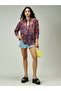 Purple All Over Print Longline Shirt - 2