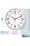 Learning Clock for Kids, Silent 12-inch Analog Teaching Clock - 5