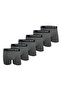 Men's 6-Piece Luxury Boxed Cotton and Stretch Fabric Boxers - Anthracite - 4