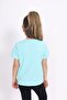 Girl's Crew Neck Short Sleeve Draped Stone T-Shirt - 4