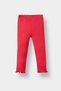 F3522A5Rd70 Red Baby Girl 2-Piece Set Heart Corded Fabric Ribbed Knit Short Sleeve T-Shirt Leggings - 2
