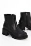 NVL 557 Side-Zip Closure Mid-Heel Ankle Boots - 3