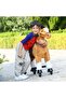 LIGHT BROWN HORSE WITH BLACK TAIL TOBYS RIDE-ON FOR KIDS - 2
