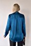 Women's Satin Textured Long Sleeve Stylish Button down Shirt Loi̇25-Bgd21 - 3