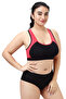 Women’s Sports Bra Cotton Lycra RacerBack Breathable Wirefree Seamless Full Coverage Removable Pads - 5