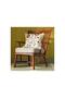 Throw Pillow Cover, White-Orange, 50X50 Cm. Inner Cushion Sold Separately. - 4