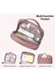 Women Makeup Bag, 4L Waterproof Cosmetic Organizer - Nostalgia Rose