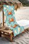 Digital Printing Beach Sea Towel Crab Patterned Peshtamal Hvl0115 - 3