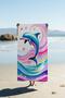 Digital Printing Beach Sea Towel Dolphin Patterned Peshtamal Hvl0119