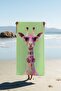 Digital Print Beach Sea Towel Giraffe Patterned Peshtamal Hvl0133
