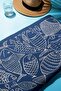 Digital Printing Beach Sea Towel Fish Patterned Peshtamal Hvl0116 - 2