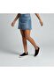 Black Suede Genuine Leather Elastic Women's Casual Sneaker - 7