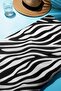 Digital Printing Beach Sea Towel Zebra Patterned Peshtamal Hvl0186 - 2