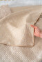 Parla Cappuccino Embroidered Double Duvet Cover Pique Set - 8 Piece Dowry Set - 7