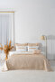 Parla Cappuccino Embroidered Double Duvet Cover Pique Set - 8 Piece Dowry Set - 4