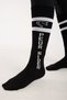 Anti-Bacterial Bamboo Fresh Scented Riding Socks Unisex Set of 2 Brown + Black Color - 6