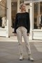 Black Boat Neck Long Sleeve Thessaloniki Knit Casual Oversized Knitwear Sweater 66 68 - 3