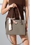 Women's Stylish Shoulder and Hand Bag with Mink Suede Scarf Detail – Suitable for Daily and Office Use - 7