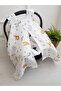 Stroller Cover and Cushion Muslin with Zipper Safari Pattern 100% Cotton 75X100 cm