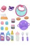 Little Darlings Bouncing Baby Playset - 12" Doll - Pink & White - 10pc - 2