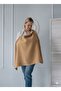 Breastfeeding Apron, Multi-Purpose Nursing Cover, 70X120 cm Organic Cotton Fabric Brown - 2