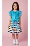 Girl's Blouse-Skirt Two-Piece Set - 4