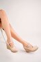 Model Wedge Heeled Shoes with Stakes - 3