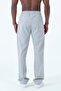 Oversized Pleated Elastic Waist Wide Leg Gray Baggy Pants - 3