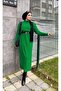 Corded Fabric Knitwear Dress Black Oversized - 2