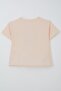 Girl's T-Shirt Flower Printed 8-14 Years, Powder - 2
