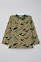 Boy's Pajama Set Sleepy Brush 4-8 Years Old, Khaki Green - 2
