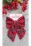 Handmade Red Plaid New Model Bow Buckle, Red New Year Buckle, Women's Buckle
