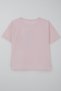 Girl's T-Shirt Flower with Stone Accessories Printed 9-16 Years Old, Pink - 2
