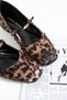 Pier Women's Stone Detailed Elastic Loafer Ballet Leopard Suede - 4