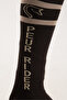 Anti-Bacterial Bamboo Fresh Scented Riding Socks Unisex Set of 2 Navy Blue + Brown Set - 2