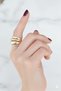 Brass Bomb Ring Gold Color Adjustable Serrated Non-Tarnish |   Stylish and Durable Jewelry, Accessory
