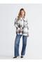 Plaid Oversized Women's Shirt (W5) - 2