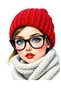 Color Splash Abstract Woman Portrait Canvas Framed Modern Wall Art Decor – 40x60cm